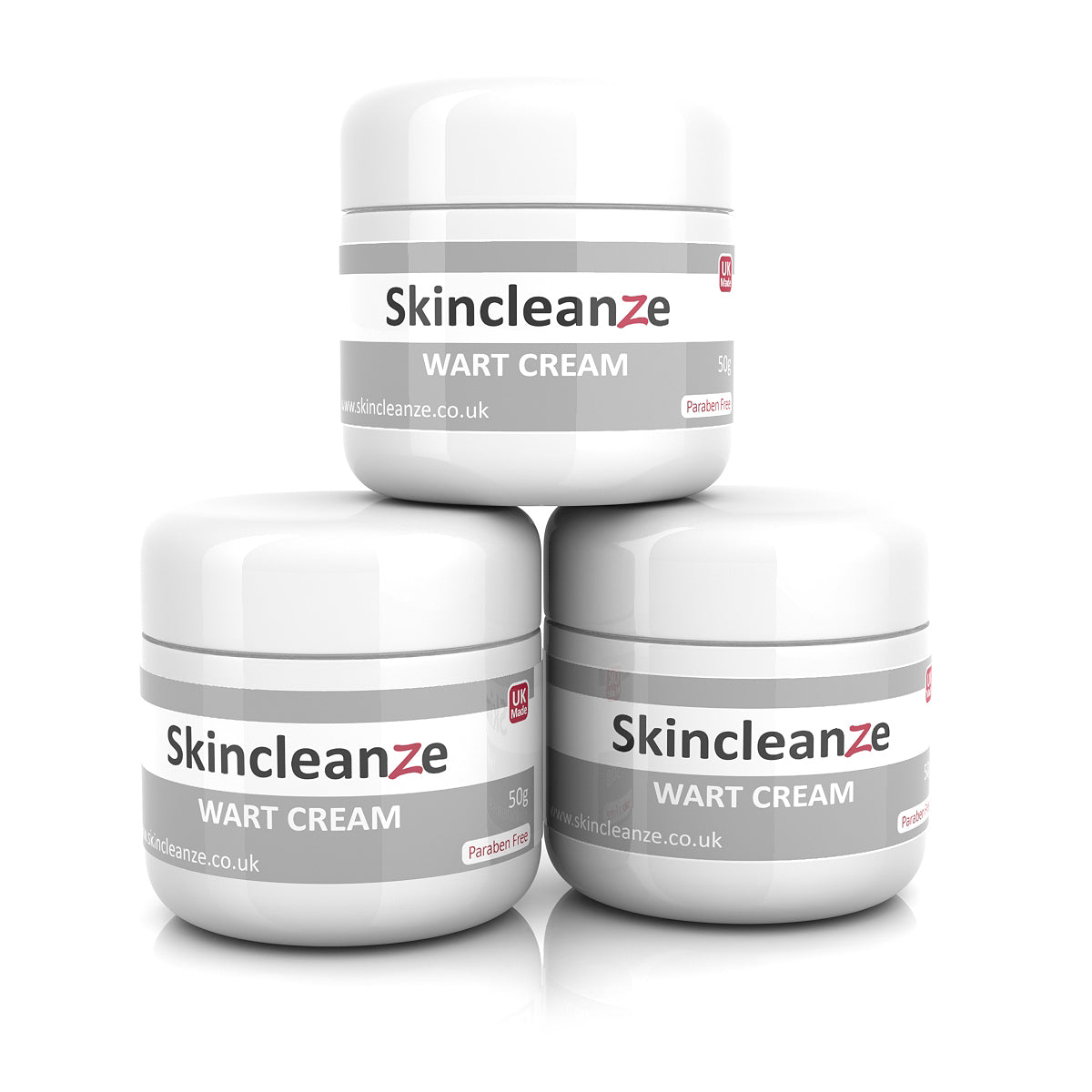 Skincleanze Wart & Verruca Cream (Pack of 3x 50g)