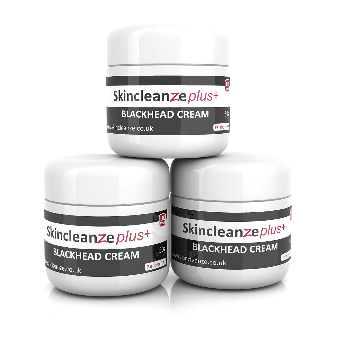 Skincleanze plus+ Blackhead Cream Double Strength (Pack of 3x 50g)