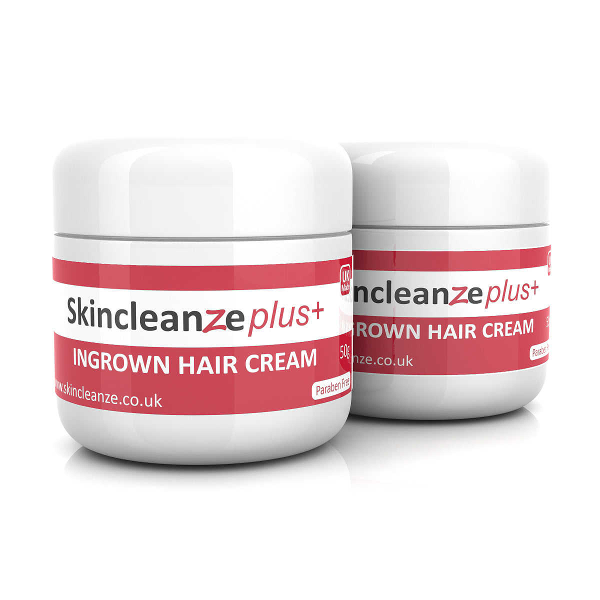 Skincleanze plus+ Ingrown Hair Cream Double Strength (Pack of 2x 50g)