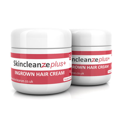 Skincleanze plus+ Ingrown Hair Cream Double Strength (Pack of 2x 50g)