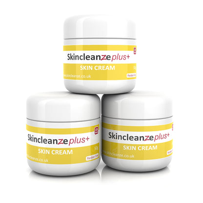 Skincleanze plus+ Acne Skin Cream - Double Strength (Pack of 3x 50g)