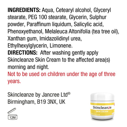 Skincleanze Acne Skin Cream (Pack of 2x 50g)